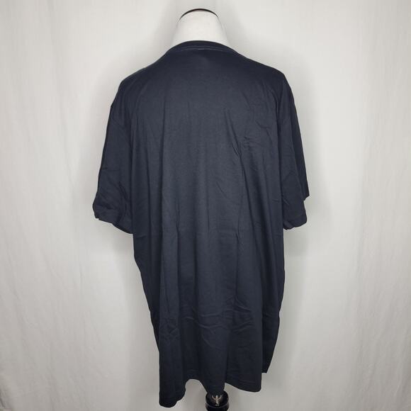 Designer-Ish Girl Gang Black Leopard Print Green Red V Neck Tee Shirt Top NEW 2X - Picture 4 of 6